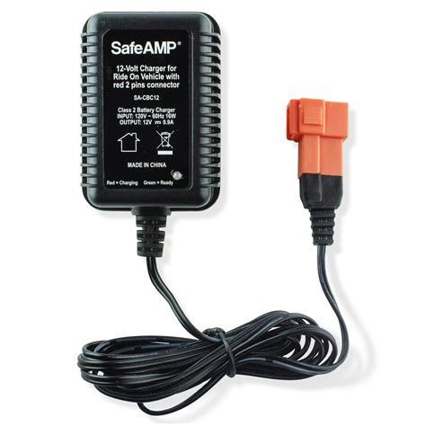 SafeAMP 12V Ride On Vehicle Charger with Red 2-Pin India | Ubuy