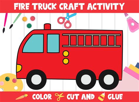 Printable Fire Truck Template
