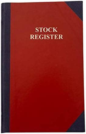 NIRMAL SONS 80 GSM Paper Canvas Bound Front + Back Stock Register - 32 ...