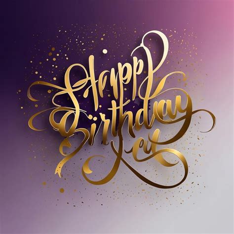 Modern happy birthday calligraphy images for trendy celebrations ...