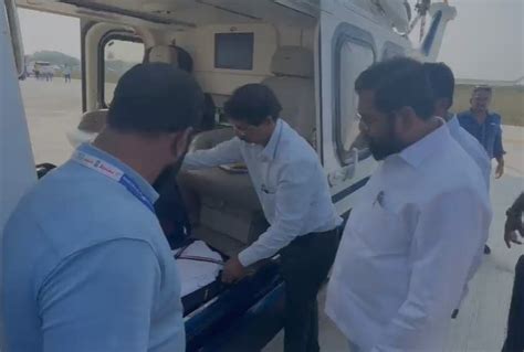 VIDEO: उद्धव, अजित और फडणवीस के बाद अब EC ने चेक किया CM शिंदे का बैग ...