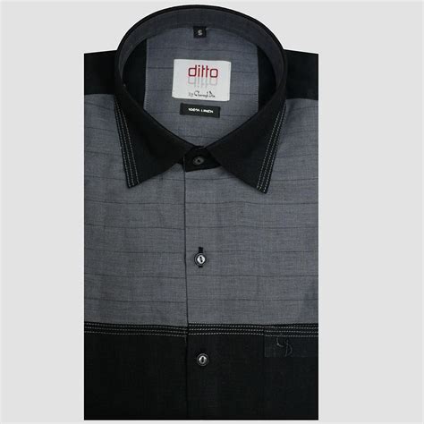 Charaghdin.com - Combination Dark Gray Shirt