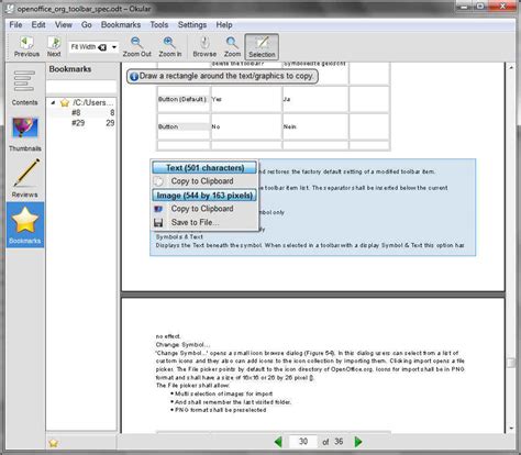 Windows KDE4: Okular (Document Viewer)