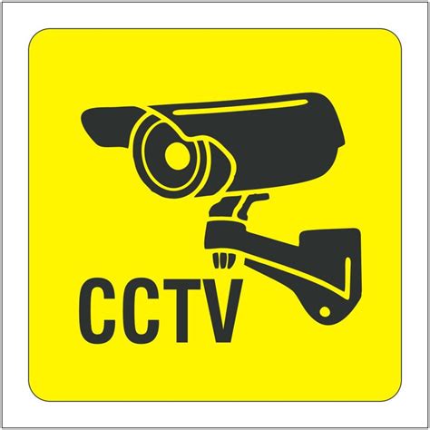 Buy signEver CCTV Video Surveillance Sign Sticker For Security ...