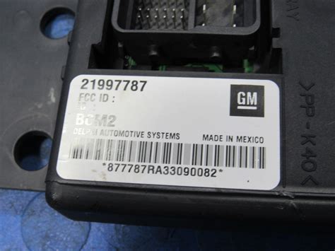 04 Chevrolet Colorado GMC Canyon BCM Body Control Module 21997787 9955 – Importapart