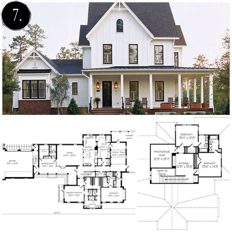 Modern Farmhouse Style Barndominium Plan W Oversized Garage And
