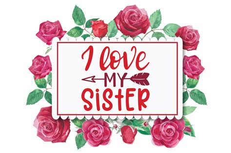 Love My Sister Clip Art