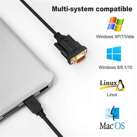 Buy CableCreation USB to Serial Cable 3ft, USB to RS232 Adapter, USB to ...
