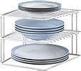 Buy Callas 2-Tier Multi Functional Kitchen Rack with 4 Hooks Kitchen ...