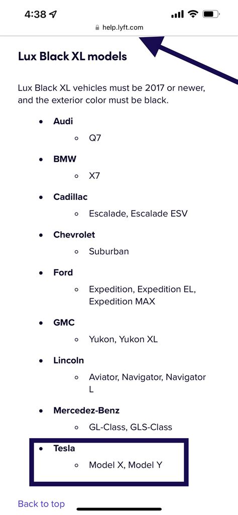 Lux Black XL vehicles must be 2017 or newer, and the exterior color ...