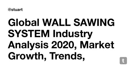 Global WALL SAWING SYSTEM Industry Analysis 2020, Market Growth, Trends ...