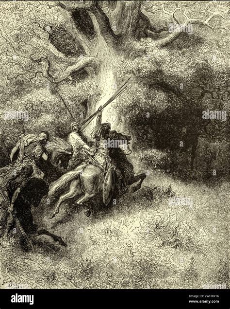 The Bible - the death of Absalom by Gustave Dorè Stock Photo - Alamy