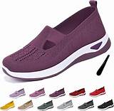 Orthowalkway Womens Shoes, Women's Woven Orthopedic Breathable Soft ...