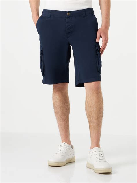 Short cargo Freeport in cotone blu navy tinta unita – MC2 Saint Barth