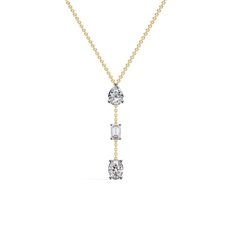 Lab Grown Diamond Y Drop Necklace – ONYA