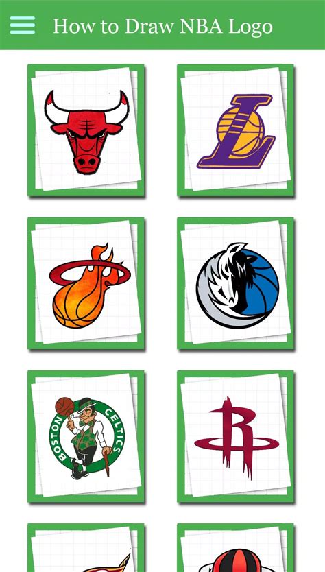How To Draw Nba Logos