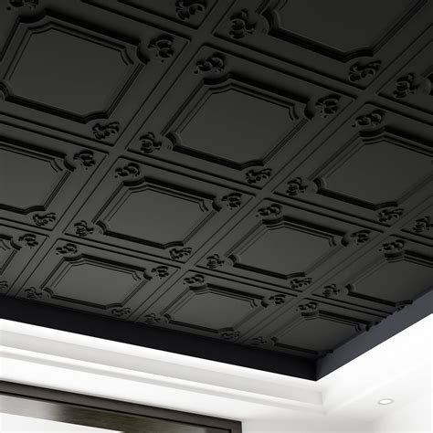 Art3d Drop Ceiling Tiles 24x24 in Black (12-Pack, 48 Sq.ft ...