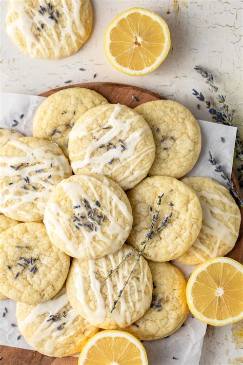 Soft & Chewy Lemon Lavender Cookies | Recipe | Lemon recipes, Lavender ...