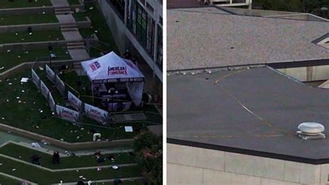 Charlie Kirk Shooting Site Captured By Drone Footage After Evacuation