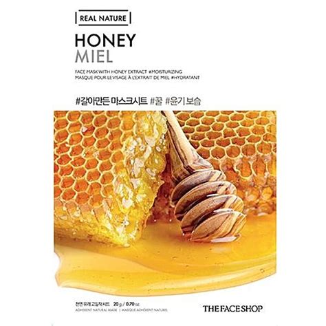 Buy The Face Shop Real Nature Honey Face Mask - with Honey Extract ...