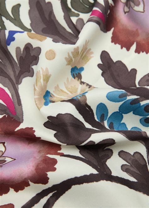 Bedrucktes Satin-Halstuch - Damen | MANGO Deutschland