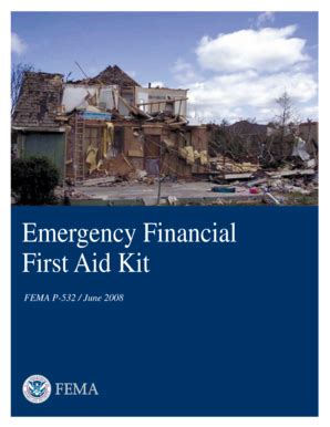 Fillable Online FEMA Emergency Financial First Aid Kit ...