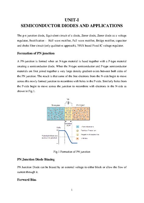 Chapter 1-Semiconductor diodes & applics - UNIT-I SEMICONDUCTOR DIODES ...
