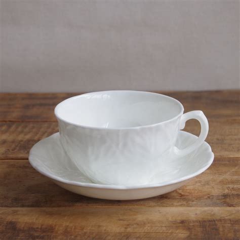ウェッジウッド カントリーウェア ティーカップ ソーサー Wedgwood Countryware イギリス製 ヴィンテージ 陶器 白磁 ...