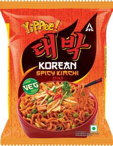 Sunfeast YiPPee! YiPPee! Korean Noodles Spicy Kimchi Instant Noodles ...
