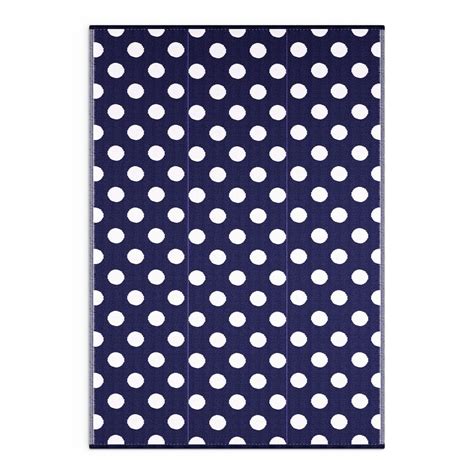 Buy SHRADHA MATS - Chatai Floor Mat Polka Dot Navy Blue & White ...