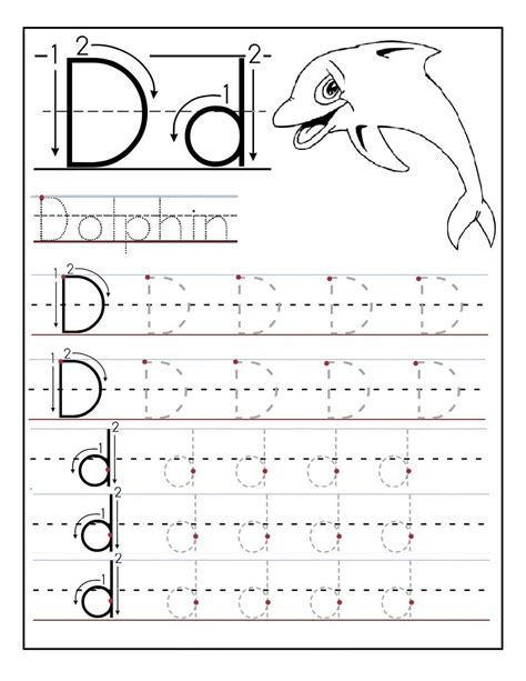 Letter D Worksheet For Preschool - E-streetlight.com