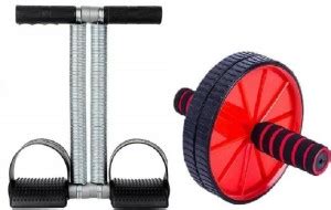 VATSMART DOUBLE SPRING ALONG WITH AB WHEEL/ROLLER FITNESS EQUIPMENT ...
