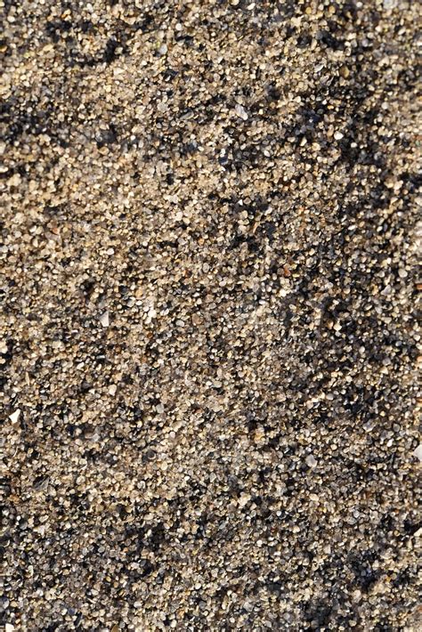 The river sand is coarse-grained. Small pebbles of river sand ...