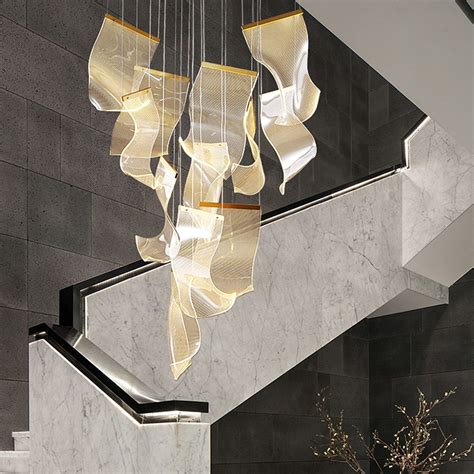 Crumpled Paper Acrylic Chandelier – Harold Electricals
