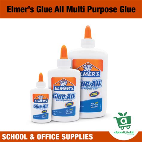 Elmer’s Glue All Multi Purpose Glue 40ml / 130ml / 240ml | Shopee ...