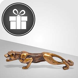 Buy Two Moustaches Luxurious Premium Jaguar Collectible Brass Designer ...