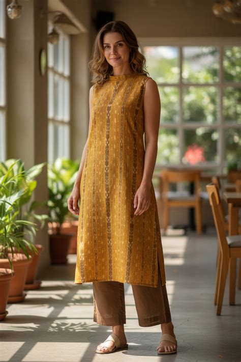 Handloom Yellow Halter Neck Kurta Set – WeHandlooms