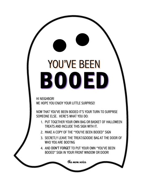 You’ve Been Booed Free Download | The Mom Voice
