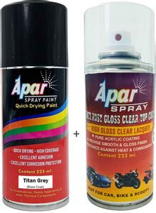apar Spray Paint Titan Grey (RC Colour Name) + Grey Spray Paint 225 ml ...