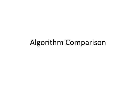 Image result for Comparing Algorithm Example