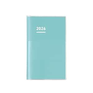 Kokuyo Jibun Diary Mini, B6 Slim Monthly Weekly Planner 2026, Mint ...