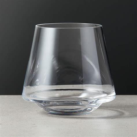 Joplin Modern Stemless Wine Glass + Reviews | CB2