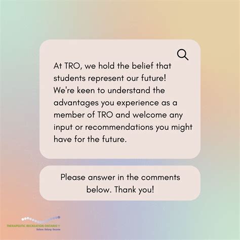 Amanda Parent, RTRO, CTRS on LinkedIn: Hey students, TRO would like to ...