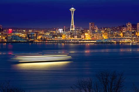 Download Seattle At Night Wallpaper | Wallpapers.com