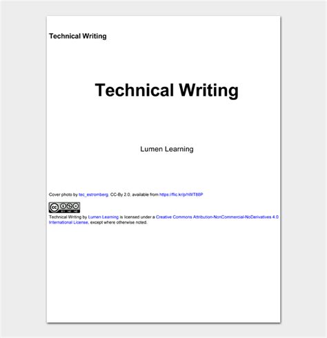Image result for Examples of Technical Writing