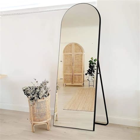 Buy NeuType Arched Full Length Mirror Large Arched Floor Mirror with ...