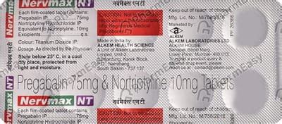Nervmax Nt Strip Of 10 Tablets: Uses, Side Effects, Price & Dosage ...