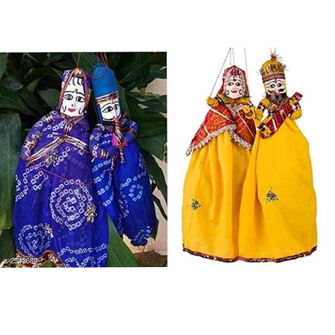 Nupremo Wood Folk Puppets, Standard, Pink, 1 Male and 1 Female Puppet ...