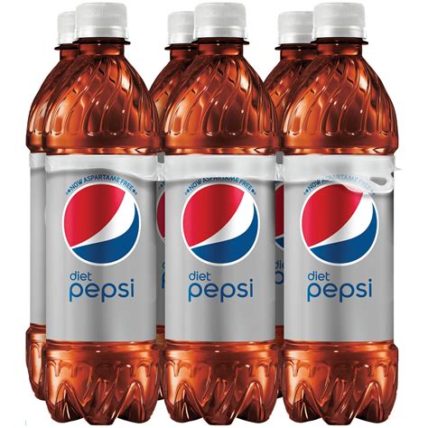 Diet Pepsi Cola Soda Pop, 16.9 oz, 6 Pack Bottles – Walmart Inventory ...