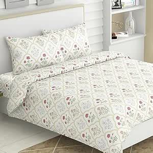 Haus & Kinder King Size Bedsheets for Bed, 186 TC, 100% Cotton Bed ...